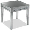 Aria End Table - Mirrored Glass Aria End Table - Mirrored Glass