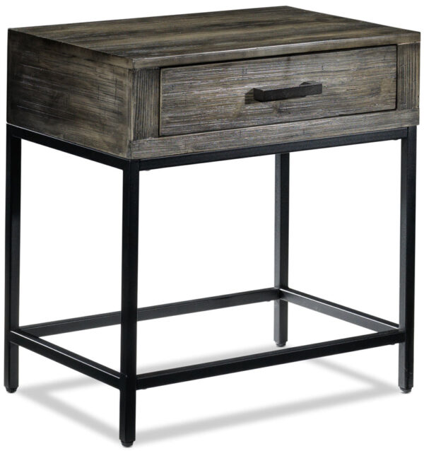Asher 23" Chairside Table - Grey