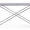 Farah 47" Sofa Table - White and Chrome