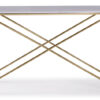 Farah 47" Sofa Table - White and Gold
