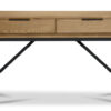 Feeling Connected - Newport 52" Sofa Table - Oak and Black
