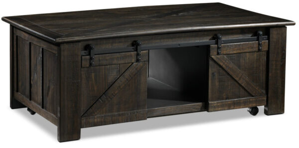 Gable 50" Lift-Top Coffee Table - Weathered Charcoal