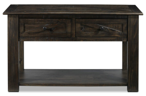 Gable 50" Sofa Table - Weathered Charcoal