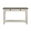 Harold 48" Sofa Table - Antique White and Brown Harold 48" Sofa Table - Antique White and Brown