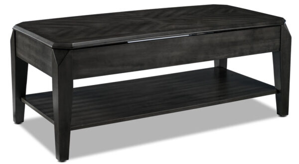 Lennox 47" Lift-Top Coffee Table - Dark Grey