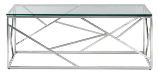 Lexie Coffee Table - Stainless Steel