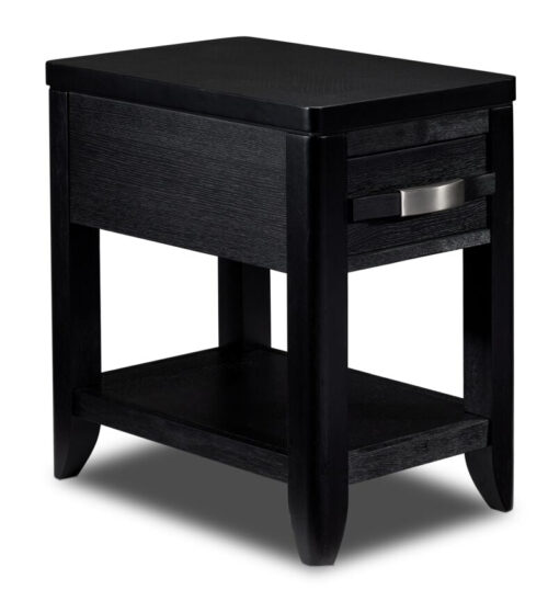 Manila 24" Chairside Table - Black