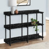Orla Sofa Table - Marble Black