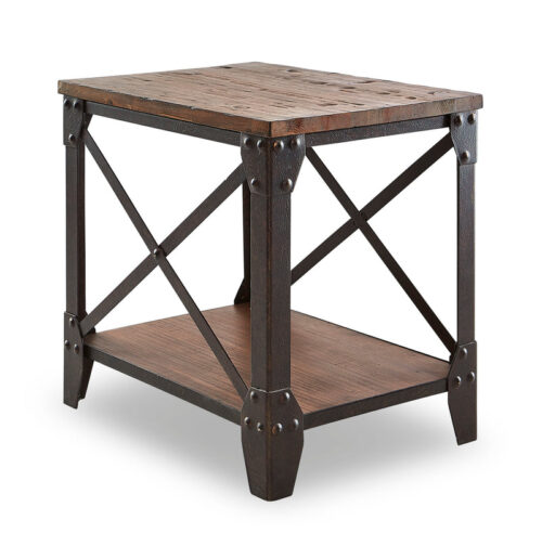 Pinebrook 18" End Table - Distressed Natural Pine Pinebrook 18" End Table - Distressed Natural Pine