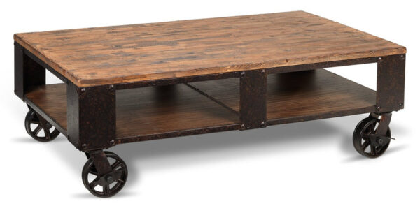 Pinebrook 52" Coffee Table - Distressed Natural Pine Pinebrook 52" Coffee Table - Distressed Natural Pine