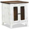 Pueblo 22.75" End Table - Weathered White Pueblo 22.75" End Table - Weathered White