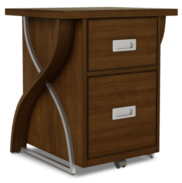 Savo 2-Drawer File Cabinet - Brown