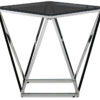 Skylar 19.75" End Table - Silver and Black Skylar 19.75" End Table - Silver and Black