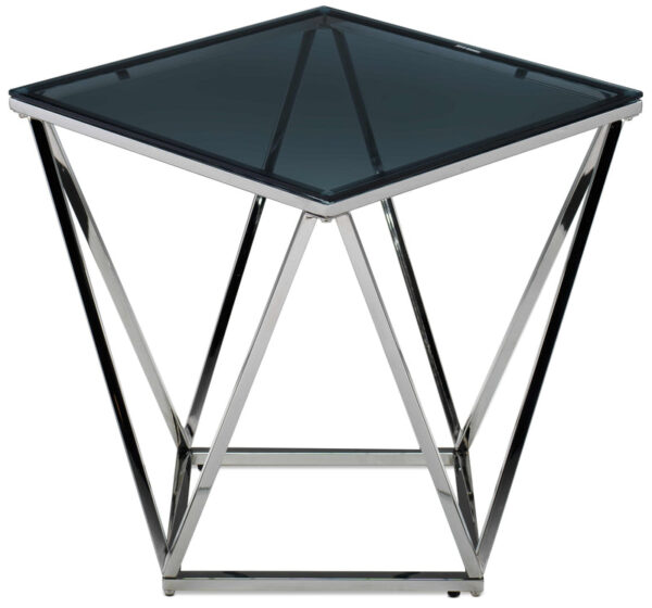 Skylar 19.75" End Table - Silver and Black Skylar 19.75" End Table - Silver and Black