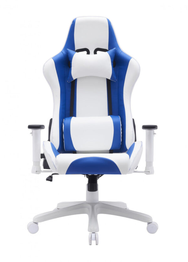 Thrine Gaming Chair - White/Blue Thrine Gaming Chair - White/Blue