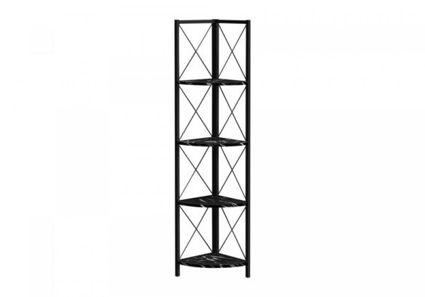Zeva Bookcase - Marble Black