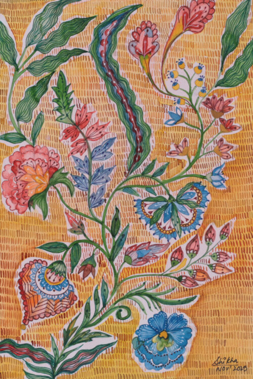 Floral and Nature-Themed Impressionist Watercolor Painting, 'Bloom with Gratitude II'