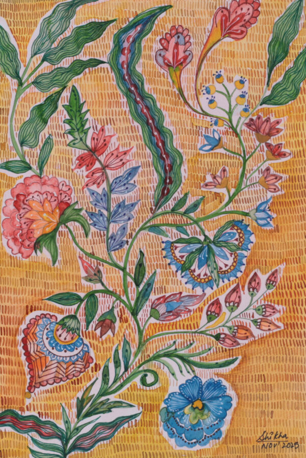 Floral and Nature-Themed Impressionist Watercolor Painting, 'Bloom with Gratitude II' Floral and Nature-Themed Impressionist Watercolor Painting, 'Bloom with Gratitude II'