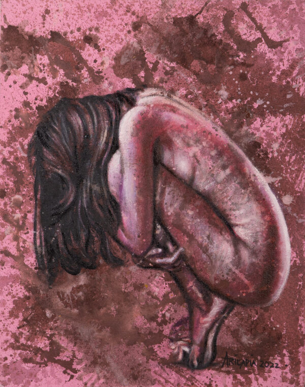 Original Fine Art Portrait Painting, 'Interlude'