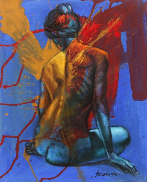 Signed Oil and Acrylic Painting on Canvas, 'The Emancipation' Signed Oil and Acrylic Painting on Canvas, 'The Emancipation'