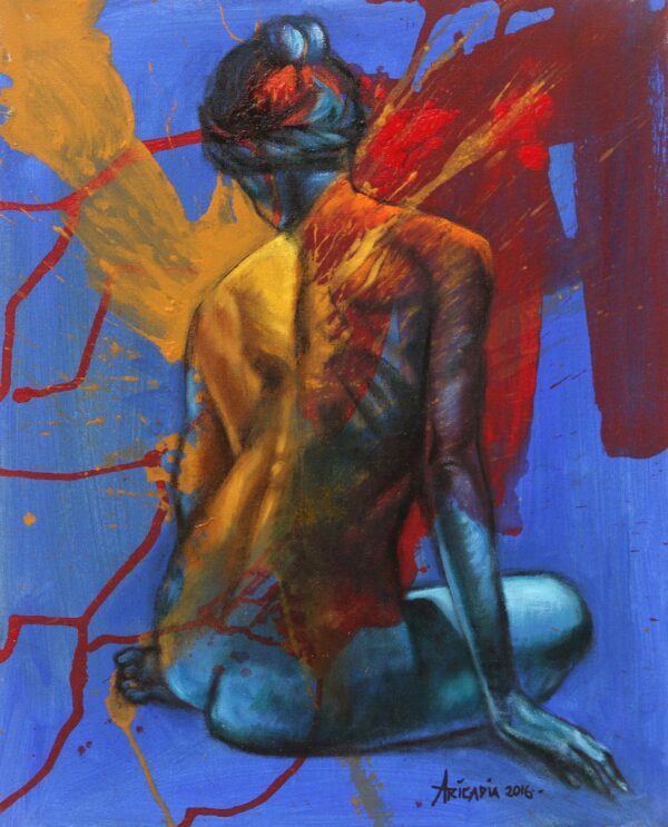 Signed Oil and Acrylic Painting on Canvas, 'The Emancipation' Signed Oil and Acrylic Painting on Canvas, 'The Emancipation'