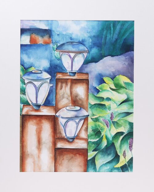 Signed Realist Still Life Painting from India, 'Beaming Lights'