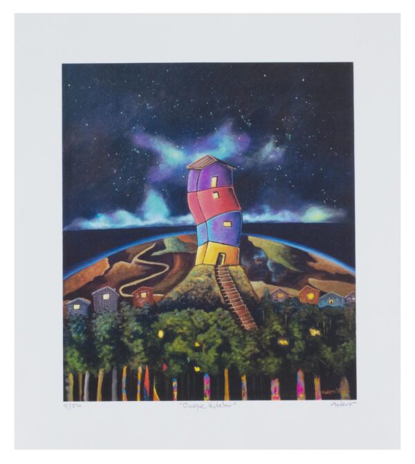 Surrealist Giclée on Canvas, 'Star Forest'